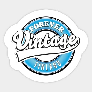 Forever vintage Finland logo Sticker